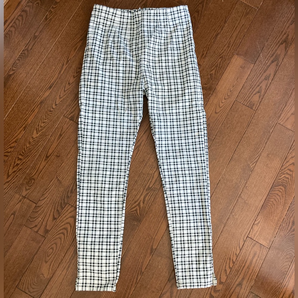 UO Dove plaid stretchy pin-up pants - Picture 2 of 16